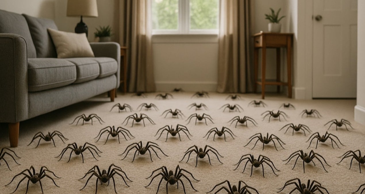 5 yıl boyunca fark etmeden 2 bin örümcekle yaşamışlar