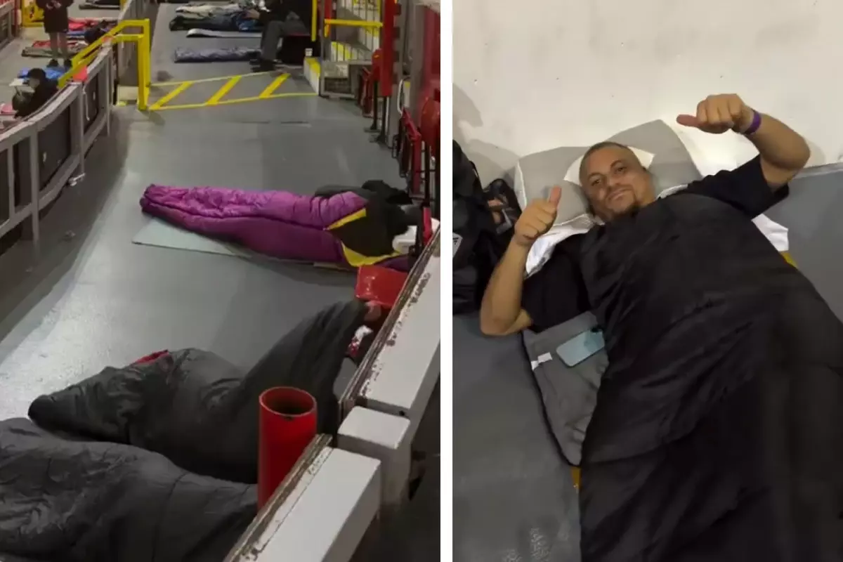 Dünya devinden örnek davranış! Stadyumu evsizlere açtılar