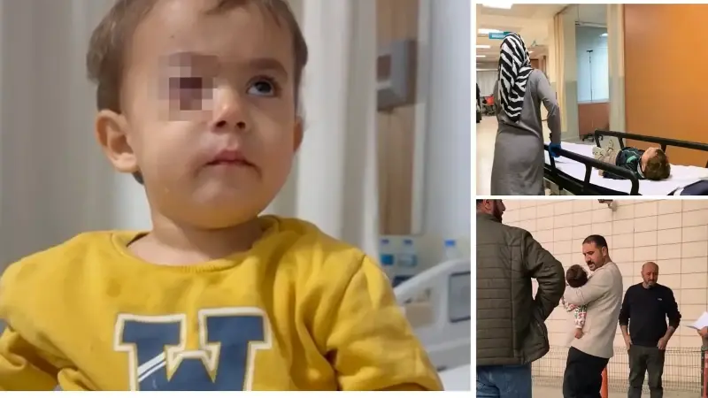 Fırında çocuklara satılan torpil yüzünden iki yaşındaki Alpaslan görme yetisini kaybetti