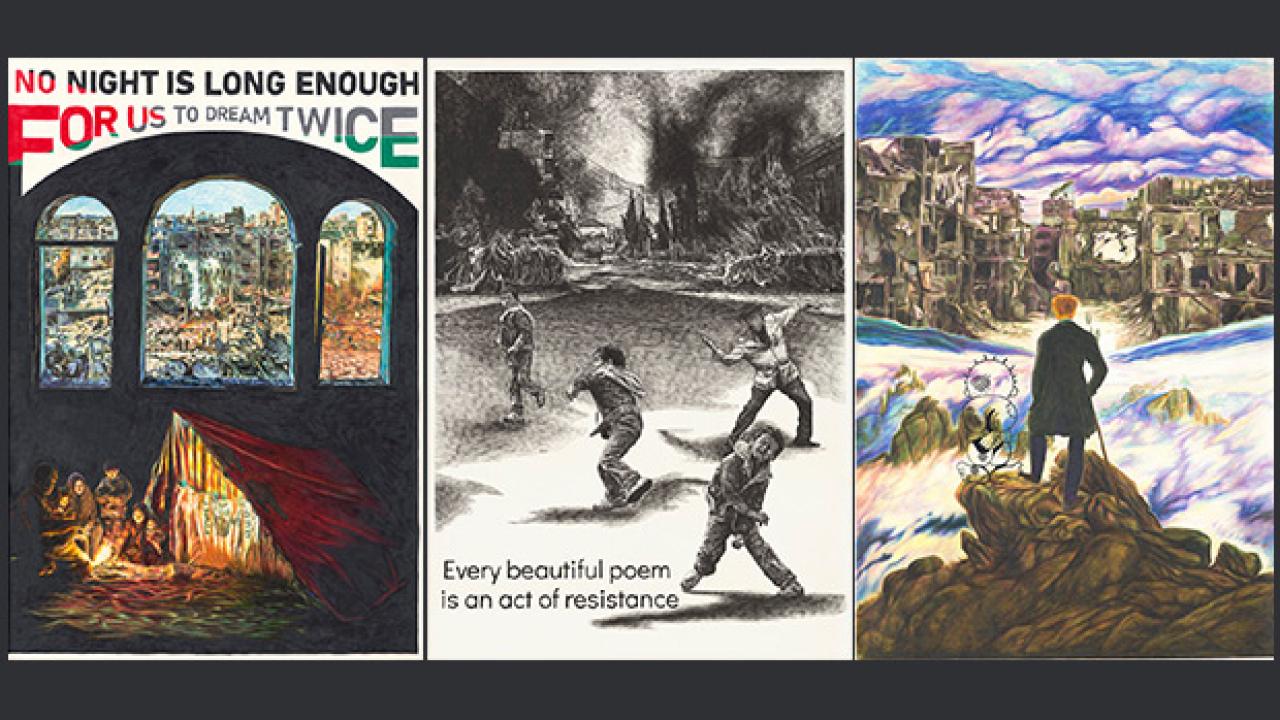 Sürgündeki zeytin ağacına posterler